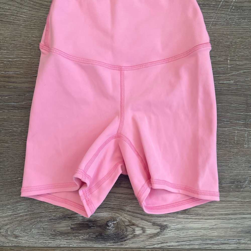 Five girls High-Waist Pink Active Bike Shorts like new size S